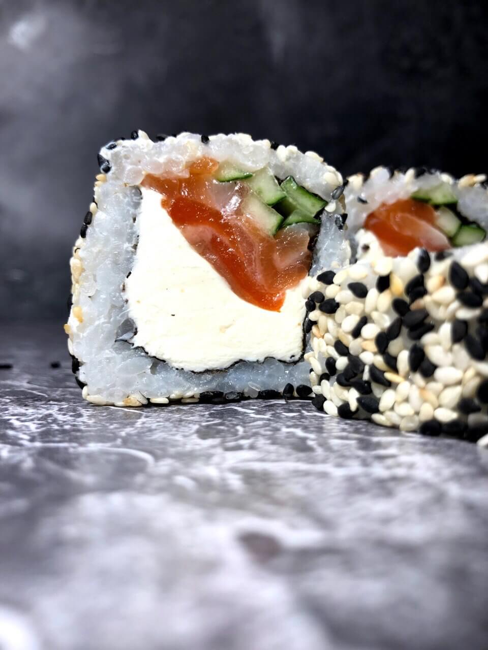 Philadelphia Sesame with Salmon